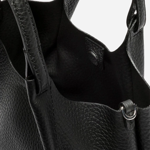 Zestaw (torebka crossbody + kosmetyczka) damski skórzany Gianni Chiarini BS-9719-RNGDBL-T.U.-001 Czarny (800070352671) - obraz 6