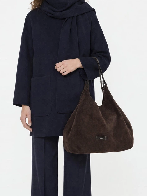Сумка шопер жіноча з натуральної замші Gianni Chiarini BS-9800-CM-PL-974 Коричнева (800070360595) - Фото 2 Сумка шопер жіноча з натуральної замші Gianni Chiarini BS-9800-CM-PL-974 Коричнева (800070360595) - зображення 2