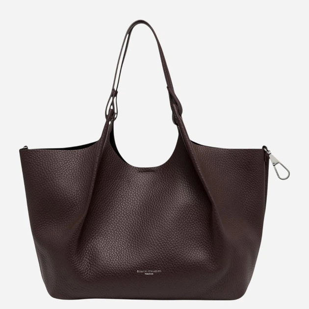 Zestaw (torebka shopper + kosmetyczka) damski skórzany Gianni Chiarini BS-9720-RNGDBL-T.U.-2107 Ciemnobrązowy (800070360592) - Zdjęcie 4 Zestaw (torebka shopper + kosmetyczka) damski skórzany Gianni Chiarini BS-9720-RNGDBL-T.U.-2107 Ciemnobrązowy (800070360592) - obraz 4