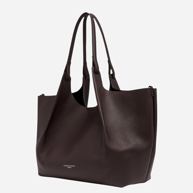 Zestaw (torebka shopper + kosmetyczka) damski skórzany Gianni Chiarini BS-9720-RNGDBL-T.U.-2107 Ciemnobrązowy (800070360592) - Zdjęcie 6 Zestaw (torebka shopper + kosmetyczka) damski skórzany Gianni Chiarini BS-9720-RNGDBL-T.U.-2107 Ciemnobrązowy (800070360592) - obraz 6