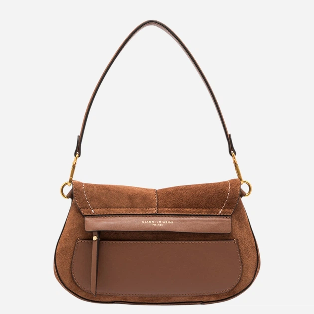 Torebka crossbody damska zamszowa Gianni Chiarini BS-12618-CM-PL-099 Brązowa (800070361179) - obraz 4