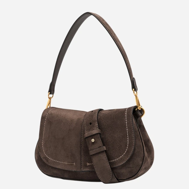 Torebka crossbody damska zamszowa Gianni Chiarini BS-12618-CM-PL-974 Ciemnobrązowa (800070361180) - obraz 5