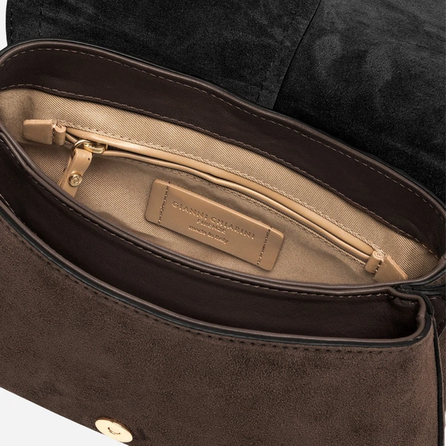 Torebka crossbody damska zamszowa Gianni Chiarini BS-12618-CM-PL-974 Ciemnobrązowa (800070361180) - obraz 6