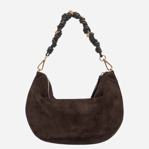 Torebka hobo damska zamszowa Gianni Chiarini BS-12691-CM-PL-974 Ciemnobrązowa (800070361185) - Zdjęcie 3 Torebka hobo damska zamszowa Gianni Chiarini BS-12691-CM-PL-974 Ciemnobrązowa (800070361185) - obraz 3