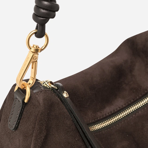 Torebka hobo damska zamszowa Gianni Chiarini BS-12691-CM-PL-974 Ciemnobrązowa (800070361185) - Zdjęcie 7 Torebka hobo damska zamszowa Gianni Chiarini BS-12691-CM-PL-974 Ciemnobrązowa (800070361185) - obraz 7