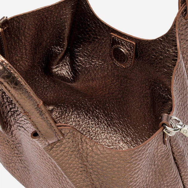 Zestaw (torebka crossbody + kosmetyczka) damski skórzany Gianni Chiarini BS-9719-RNGDBL-T.U.-5571 Brązowy metaliczny (800070361193) - obraz 7