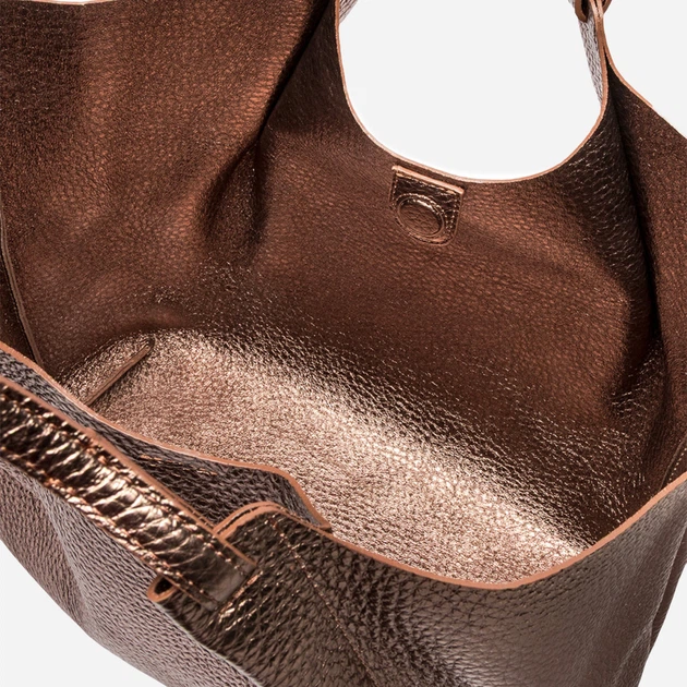 Zestaw (torebka shopper + kosmetyczka) damski skórzany Gianni Chiarini BS-9720-RNGDBL-T.U.-5571 Brązowy metaliczny (800070361194) - Zdjęcie 7 Zestaw (torebka shopper + kosmetyczka) damski skórzany Gianni Chiarini BS-9720-RNGDBL-T.U.-5571 Brązowy metaliczny (800070361194) - obraz 7