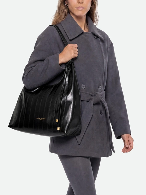 Torebka shopper damska skórzana Gianni Chiarini BS-12680-EEL-PSLY-001 Czarna (800070361204) - obraz 2