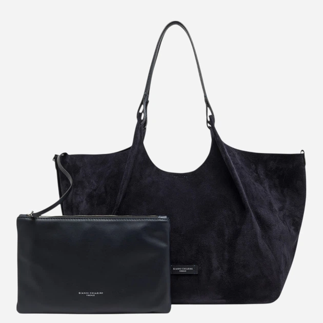 Torebka shopper damska zamszowa Gianni Chiarini BS-9800-CM-PL-14596 Granatowa (800070361201) - obraz 6