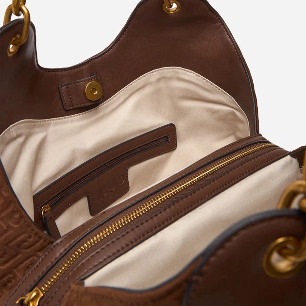 Torebka shopper damska materiałowa Liu Jo AF6024T706A-09032 Brązowa (800070362869) - obraz 5