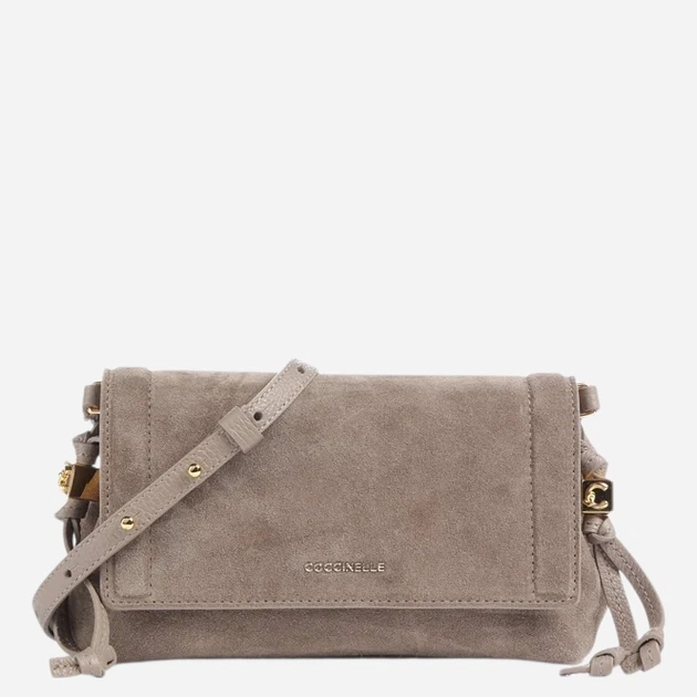 Torebka crossbody damska zamszowa Coccinelle E5VCB550101-N59 Beżowa (800070363448) - Zdjęcie 1 Torebka crossbody damska zamszowa Coccinelle E5VCB550101-N59 Beżowa (800070363448) - obraz 1