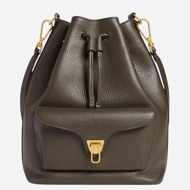 Torebka crossbody damska skórzana Coccinelle E1TFK230201-W25 Ciemnooliwkowa (800070363453) - Zdjęcie 1 Torebka crossbody damska skórzana Coccinelle E1TFK230201-W25 Ciemnooliwkowa (800070363453) - obraz 1