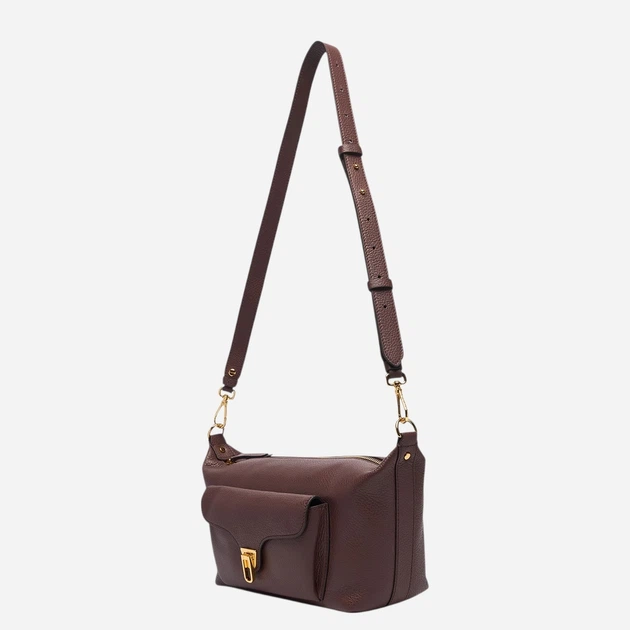 Torebka crossbody damska skórzana Coccinelle E1TFK150101-R49 Bordowa (800070363450) - Zdjęcie 3 Torebka crossbody damska skórzana Coccinelle E1TFK150101-R49 Bordowa (800070363450) - obraz 3