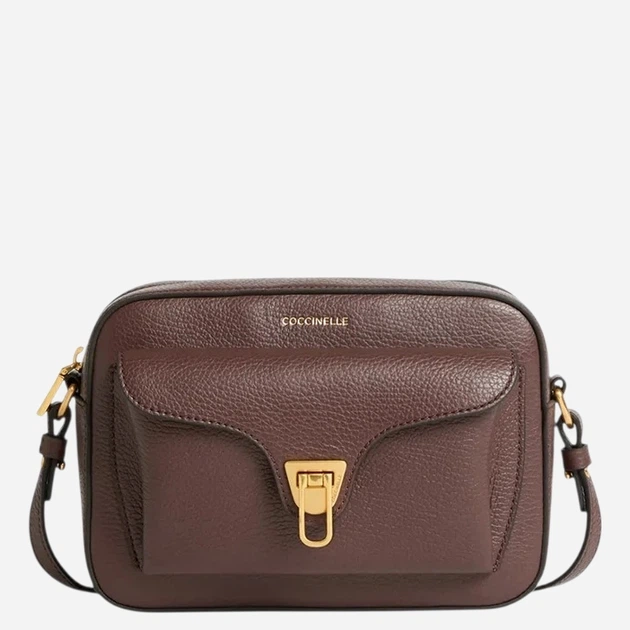 Torebka crossbody damska skórzana Coccinelle E1MF6150201-R49 Ciemnobrązowa (800070363460) - Zdjęcie 1 Torebka crossbody damska skórzana Coccinelle E1MF6150201-R49 Ciemnobrązowa (800070363460) - obraz 1