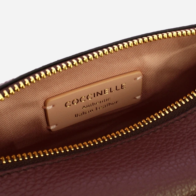 Torebka crossbody damska skórzana Coccinelle E5TFK550301-R49 Brązowa (800070363458) - Zdjęcie 4 Torebka crossbody damska skórzana Coccinelle E5TFK550301-R49 Brązowa (800070363458) - obraz 4