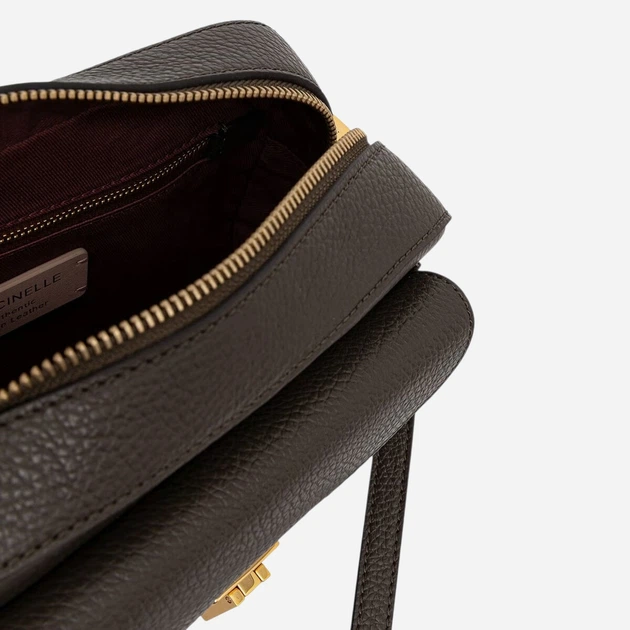 Torebka crossbody damska skórzana Coccinelle E1MF6150201-W25 Czekoladowa (800070363461) - Zdjęcie 4 Torebka crossbody damska skórzana Coccinelle E1MF6150201-W25 Czekoladowa (800070363461) - obraz 4