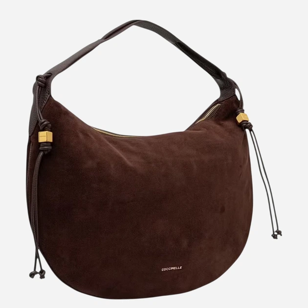 Torba damska zamszowa Coccinelle E1VCB130101-W20 Ciemnobrązowa (800070363528) - Zdjęcie 2 Torba damska zamszowa Coccinelle E1VCB130101-W20 Ciemnobrązowa (800070363528) - obraz 2
