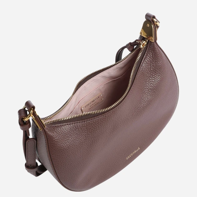 Torebka crossbody damska skórzana Coccinelle E5U8K530101-R49 Brązowa (800070363522) - Zdjęcie 4 Torebka crossbody damska skórzana Coccinelle E5U8K530101-R49 Brązowa (800070363522) - obraz 4