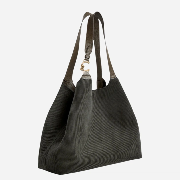 Torebka shopper damska materiałowa Coccinelle E1V3C110101-W25 Ciemnozielona (800070363530) - Zdjęcie 2 Torebka shopper damska materiałowa Coccinelle E1V3C110101-W25 Ciemnozielona (800070363530) - obraz 2