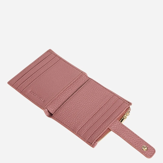 Etui na karty damskie skórzane Coccinelle E2MW511F701-P55 Jasnoróżowe (800070363612) - obraz 2