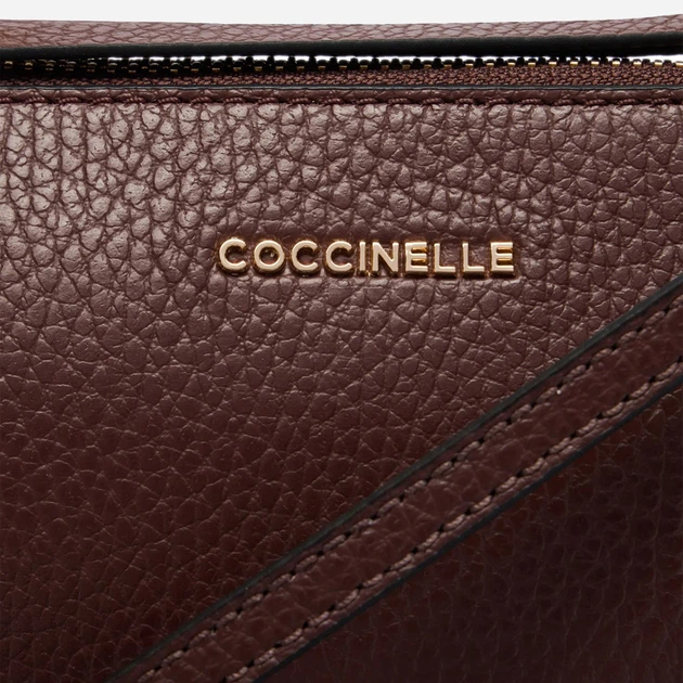 Torebka crossbody damska skórzana Coccinelle E1MD555B701-R49 Ciemnobrązowa (800070363647) - obraz 6
