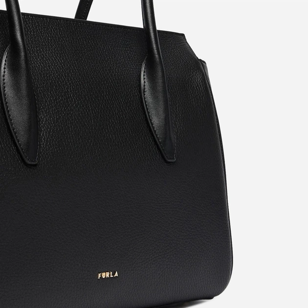 Torebka shopper damska skórzana Furla WB02175HSF000O60001007 Czarna (800070364610) - Zdjęcie 4 Torebka shopper damska skórzana Furla WB02175HSF000O60001007 Czarna (800070364610) - obraz 4