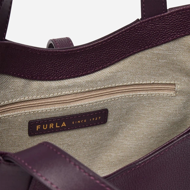 Сумка крос-боді через плече жіноча з натуральної шкіри середня Furla WB01789BX33534906S1007 Баклажанова (800070364657) - зображення 6