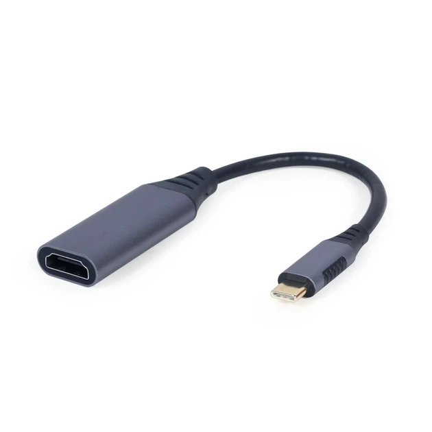 Переходник Gembird USB Type-C – HDMI 15 см Gray (8716309121354) - Фото 1 Переходник Gembird USB Type-C – HDMI 15 см Gray (8716309121354) - изображение 1