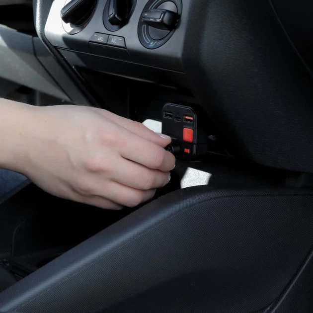 FM-трансмиттер Savio TR-15 с дисплеем Bluetooth зарядное устройство PD USB-C USB-A Quick Charge Bass Boost (5901986047889) - изображение 10