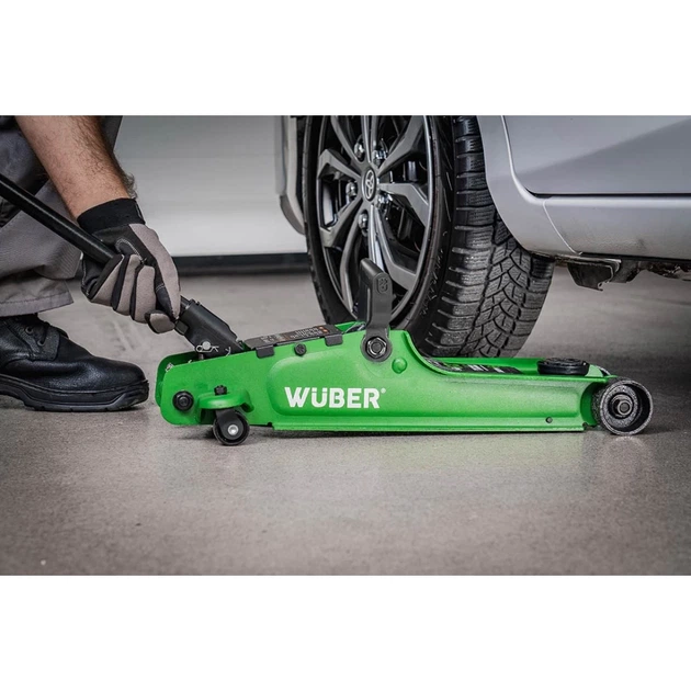 Домкрат автомобильный низкопрофильный Wuber 80-375 мм 2,5 т (5908239734756) - изображение 3