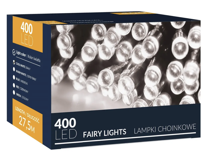 Світлодіодна гірлянда Springos CL0402 400 LED Холодний білий (5907719465678) - зображення 5