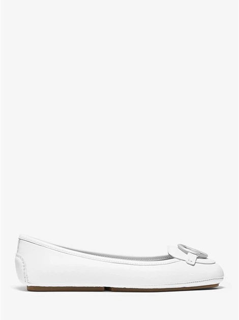 Мокасины MICHAEL Michael Kors Lillie Leather Moccasin белые (размер 35) - Фото 6 Мокасины MICHAEL Michael Kors Lillie Leather Moccasin белые (размер 35) - изображение 6
