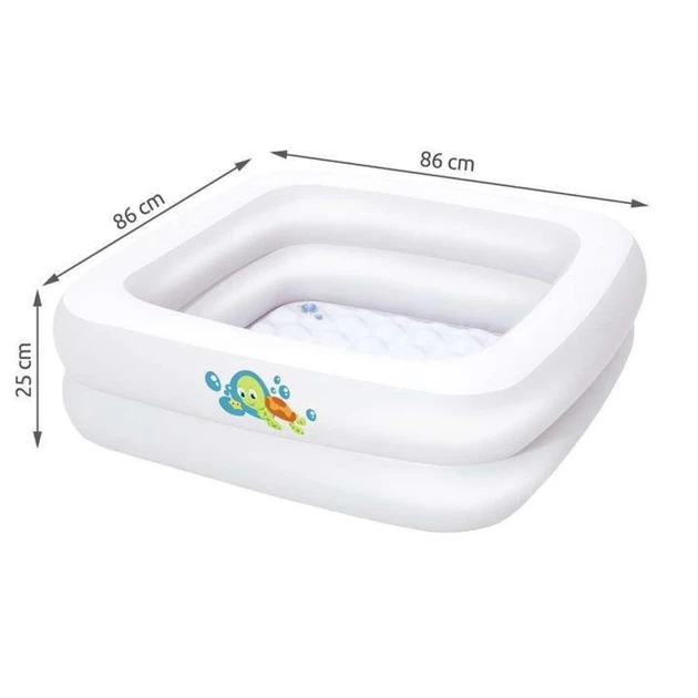 Басейн надувний Bestway 86x86x25 см (6942138910421) - Фото 3 Басейн надувний Bestway 86x86x25 см (6942138910421) - зображення 3