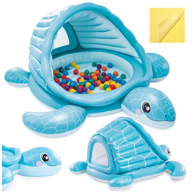 Надувний басейн Intex Turtle Cove Playland 218x206x97 см з дахом (6941057430423) - зображення 15