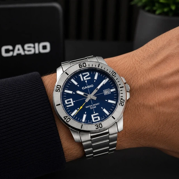 Наручний годинник Casio MTP-VD01D-2B - изображение 6