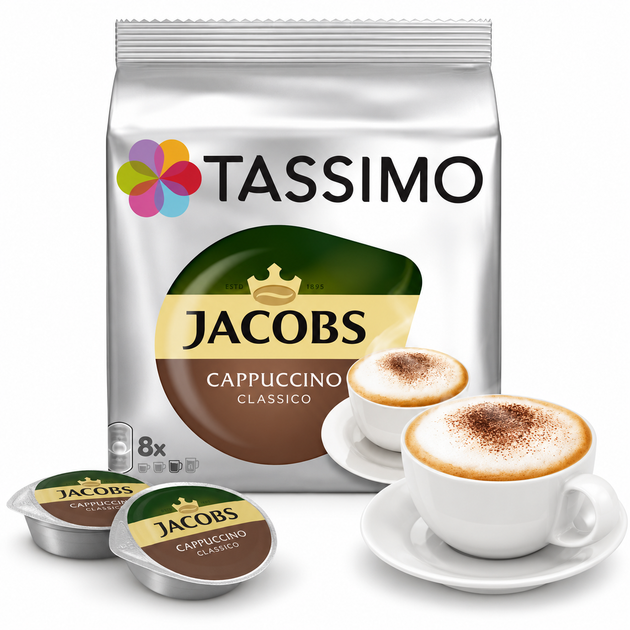 Кава в капсулах Tassimo Jacobs Cappuccino 16 капсул - зображення 2