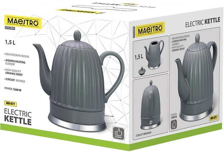 Czajnik elektryczny Maestro MR-077 - Zdjęcie 2 Czajnik elektryczny Maestro MR-077 - obraz 2