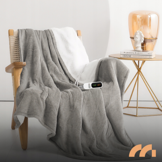 Одеяло с подогревом MalTec CozyHeat 180×160 см 160 Вт Плед электрический с пультом LED и защитой от перегрева - изображение 8