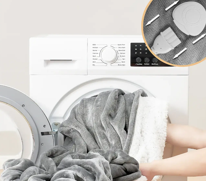 Электроодеяло MalTec CozyHeat 160 Вт 180×160 см 9 уровней температуры Одеяло с подогревом и таймером на 1–9 часов - изображение 11