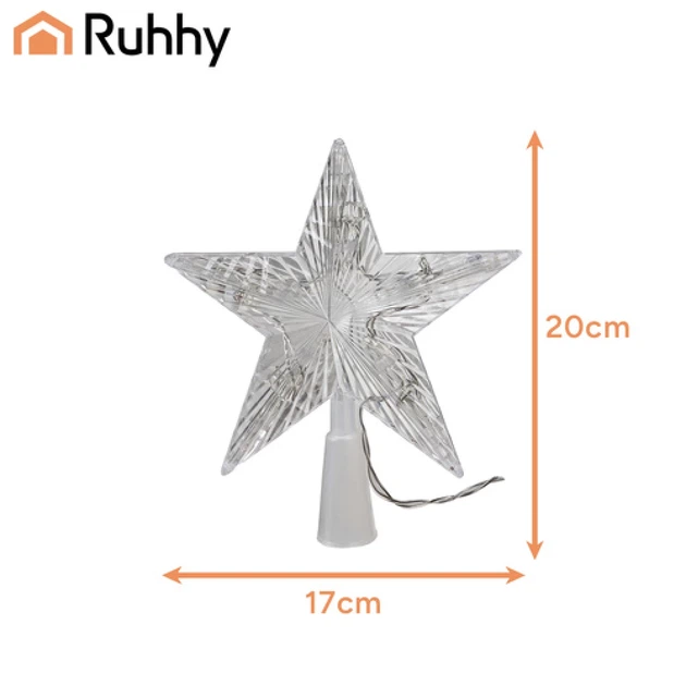 Звезда на елку Ruhhy LED 10 диодов теплый White свет (5900779954281) - изображение 2