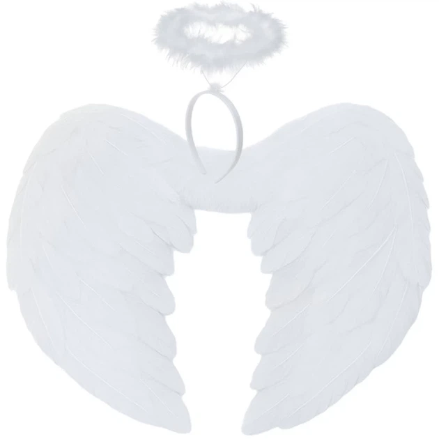 Крылья ангела Ruhhy 2 шт 45 x 35 см с нимбом White (5900779959385) - Фото 1 Крылья ангела Ruhhy 2 шт 45 x 35 см с нимбом White (5900779959385) - изображение 1