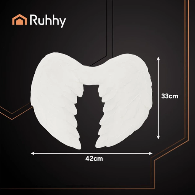 Крылья ангела Ruhhy 2 шт 45 x 35 см с нимбом White (5900779959385) - Фото 2 Крылья ангела Ruhhy 2 шт 45 x 35 см с нимбом White (5900779959385) - изображение 2
