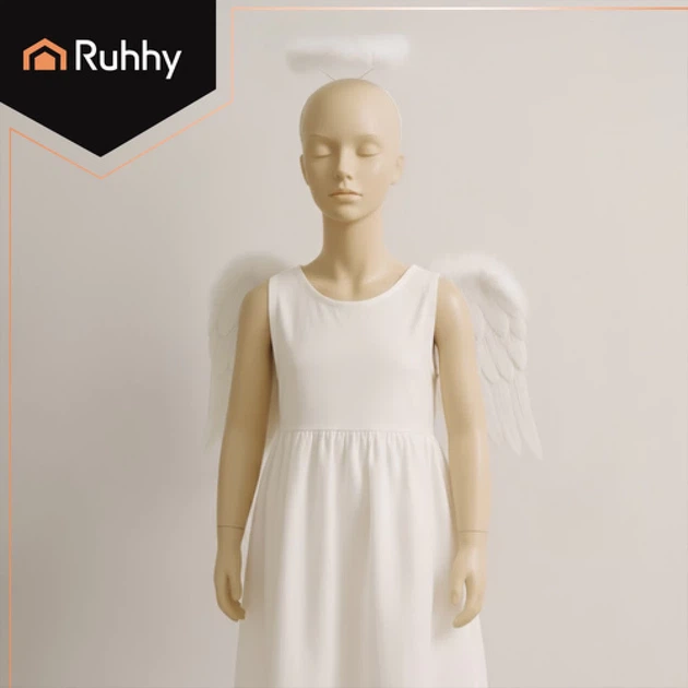 Крылья ангела Ruhhy 2 шт 50 x 35 см с нимбом White (5900779959392) - Фото 4 Крылья ангела Ruhhy 2 шт 50 x 35 см с нимбом White (5900779959392) - изображение 4