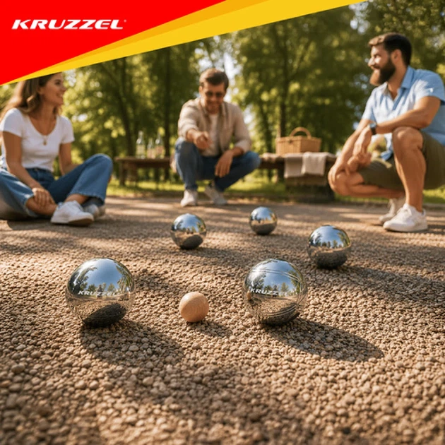 Игра в петанк Kruzzel 8 шаров + чехол (5900779948334) - Фото 11 Игра в петанк Kruzzel 8 шаров + чехол (5900779948334) - изображение 11