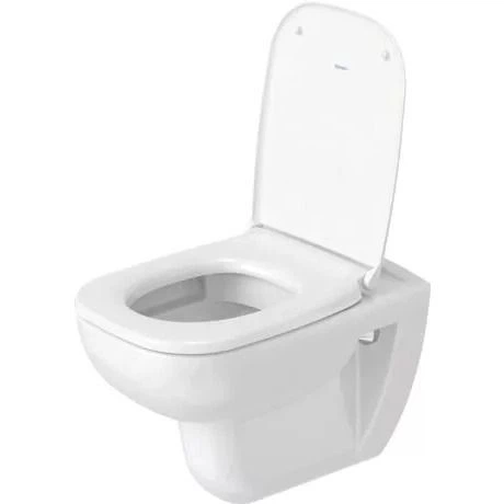Подвесной унитаз Duravit D-Code Rimless 565x450 округлый, с сидением, белый (45700900A1) - Фото 4 Подвесной унитаз Duravit D-Code Rimless 565x450 округлый, с сидением, белый (45700900A1) - изображение 4