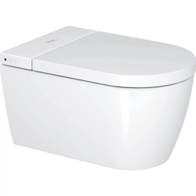 Подвесной унитаз Duravit SensoWash Starck F Plus овальный, с сиденьем Soft-Close, белый глянцевый (650000012004320) - изображение 2