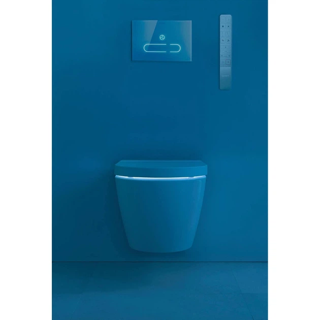 Подвесной унитаз Duravit SensoWash Starck F Plus овальный, с сиденьем Soft-Close, белый глянцевый (650000012004320) - изображение 11