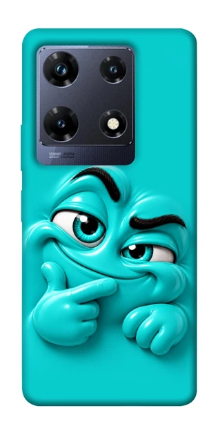 Чехол для Infinix Note 30 Pro NFC с принтом Бірюзовий-скептик - Фото 1 Чехол для Infinix Note 30 Pro NFC с принтом Бірюзовий-скептик - изображение 1