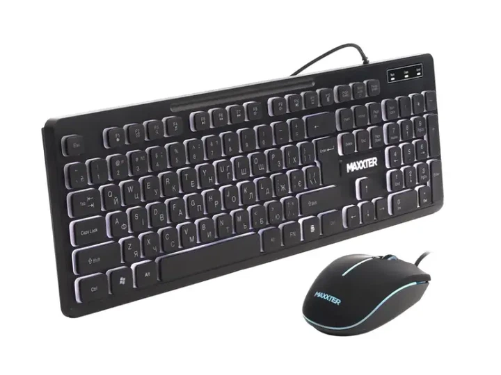 Клавіатура з мишею Maxxter KMS-CM-04UL-UA - Фото 3 Клавіатура з мишею Maxxter KMS-CM-04UL-UA - изображение 3