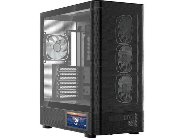 Корпус MODECOM VOLCANO AQ400 ARGB MIDI BLACK (MC-A-AQ400-4FA-B) - зображення 2